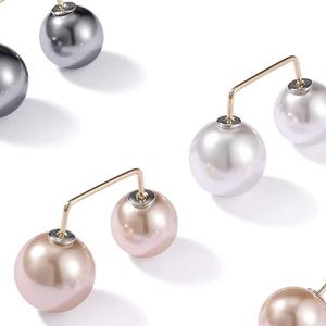 2 Pieces Faux Pearl Brooch Pins Neckline Safety Pins Sweater Shawl